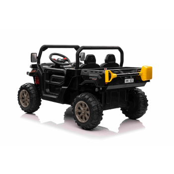 Auto Pick-Up Speed 900 dla dzieci Czarny + Napęd 4x4 + Ruchomy kiper + Bagażnik + Pilot + Łopatka + Audio LED